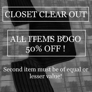 BOGO 50% OFF SALE